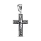 Серебряный двусторонний крест с распятием (арт. 7904/А391пю) – изображение 1