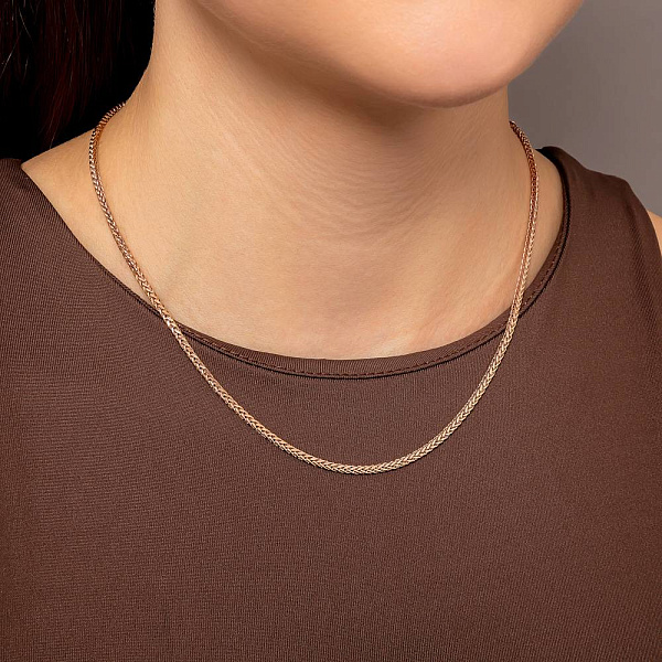 Ланцюжок з золота плетіння Спіга квадратна (арт. 303504) – зображення 2