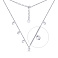 Серебряное колье с подвесками (арт. 7507/509) – изображение 1