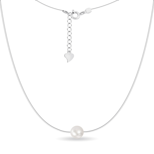 Колье невидимка с жемчугом (арт. 7607/2057жб) – изображение 2
