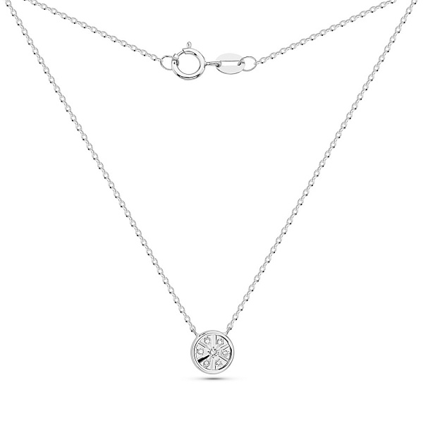 Колье из белого золота с бриллиантами (арт. Ц341635005б) – изображение 2