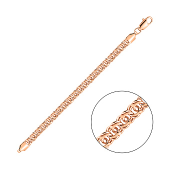 Фото Золотий браслет плетіння Бісмарк (арт. цр31204-065)