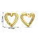 Золотые серьги Francelli Сердце (арт. е1091972/30ж) – изображение 4