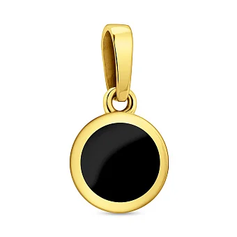 Золотая подвеска Лýна с эмалью (арт. 441081жч)