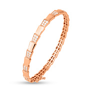 Браслет из красного золота Змея с фианитами (арт. 3261004)