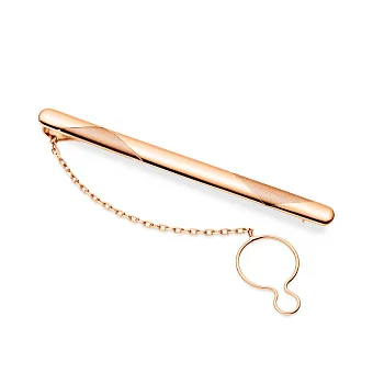 Затискач для краватки з червоного золота  (арт. 200066м)