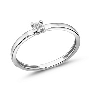 Фото Золота каблучка з діамантом (арт. К011754б)