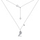 Серебряное колье Перо с фианитами (арт. 7507/КЛ2Ф/3011Ш-42) – изображение 2