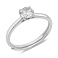 Серебряное кольцо с фианитом (арт. 7501/8095) – изображение 1