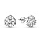 Пусеты из белого золота с бриллиантами (арт. С341587090б) – изображение 1