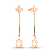 Серьги из красного золота (арт. 1091220)