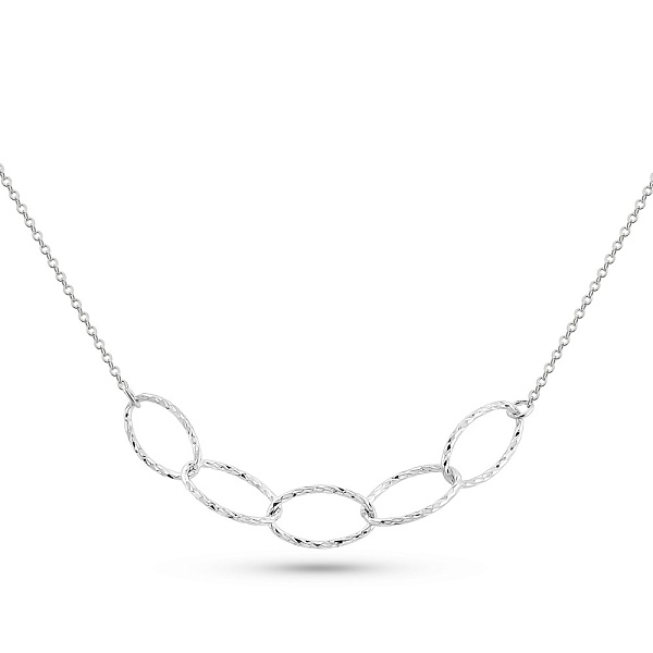 Колье из белого золота Звенья (арт. 352809б) – изображение 1