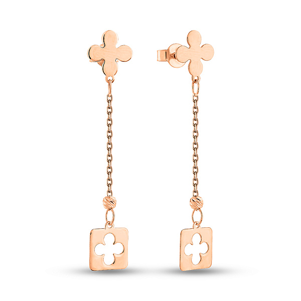 Серьги из красного золота (арт. 1091220) – изображение 1