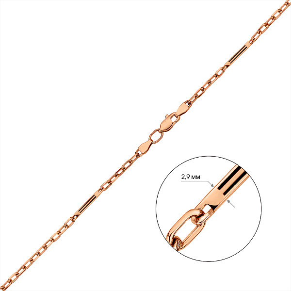 Золотая цепочка с эмалью (арт. 895008Е/2) – изображение 2