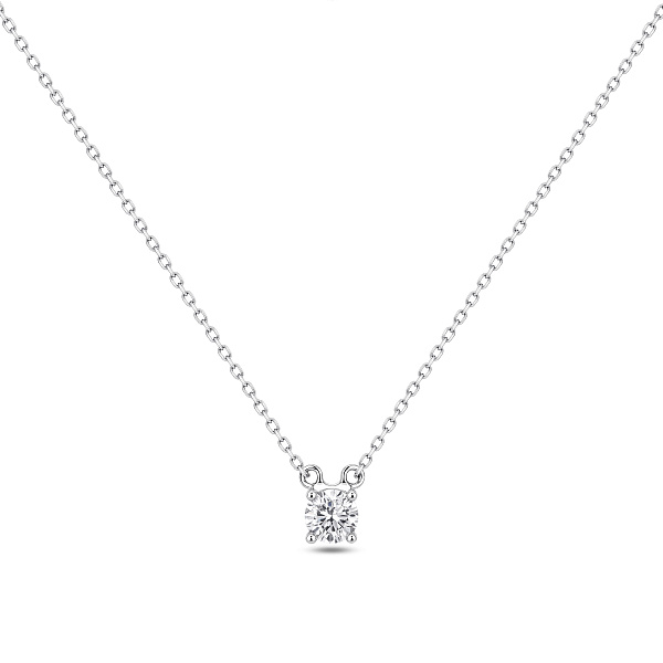 Серебряное колье с фианитом (арт. 7507/2562) – изображение 1