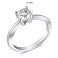 Серебряное кольцо с белым фианитом (арт. 7501/6726) – изображение 2