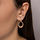 Серьги из красного золота (арт. 111329) – изображение 3