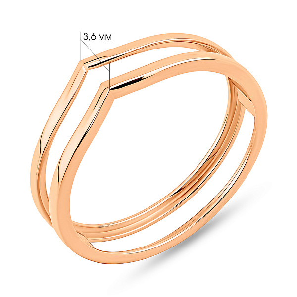 Золотое кольцо (арт. 140825) – изображение 4