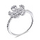 Серебряное кольцо Цветок с фианитами (арт. 7501/6207) – изображение 1