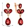 Сережки из красного золота с гранатом (арт. 110676Пк) – изображение 2