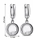 Серьги-подвески из серебра с фианитами (арт. 7502/9693) – изображение 2