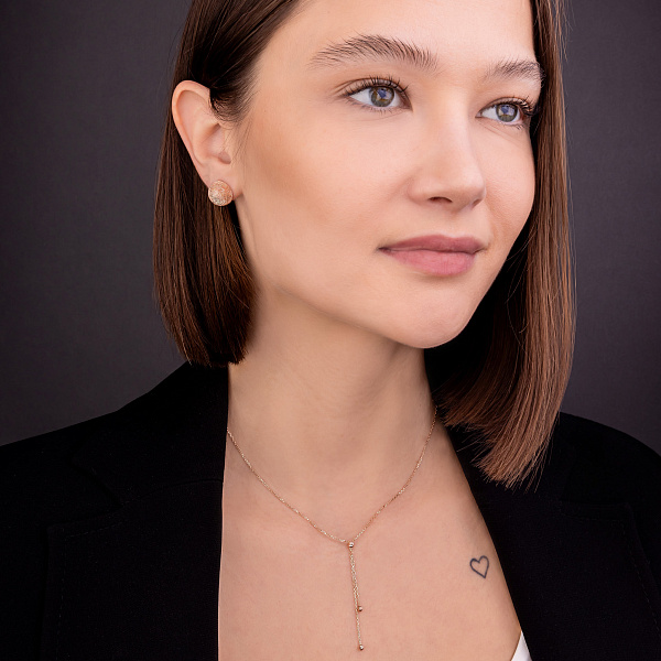 Золоті сережки-пусети (арт. 1091274/2) – зображення 4