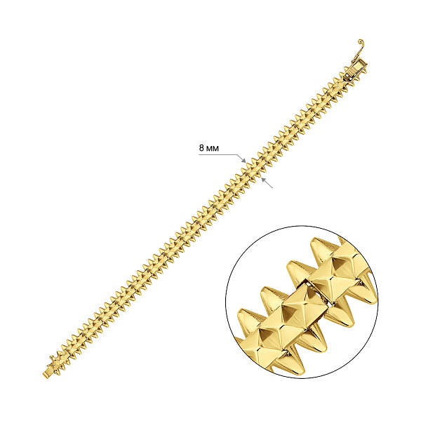 Браслет из желтого золота (арт. 3261243ж) – изображение 3