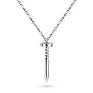 Колье из белого золота Гвоздь (арт. 352371б)