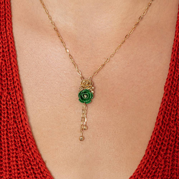 Золотое колье Francelli (арт. 350951жз) – изображение 4