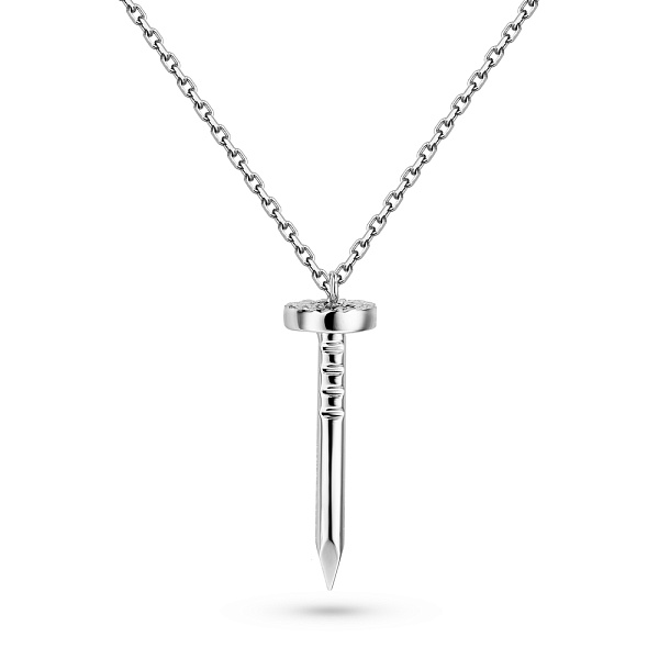 Колье из белого золота Гвоздь (арт. 352371б) – изображение 1