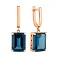 Золоті сережки-підвіски з топазом (арт. 103093Т) – зображення 1