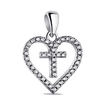 Подвес из серебра с фианитами (арт. 7503/4065)