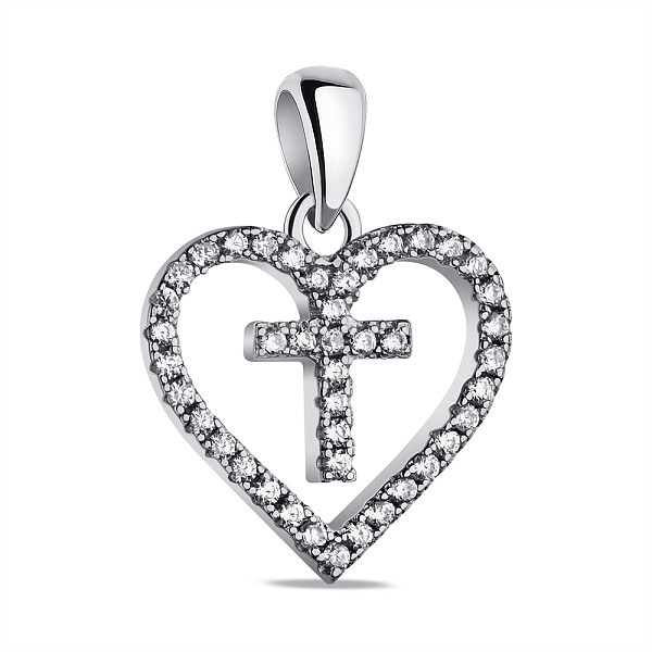 Подвес из серебра с фианитами (арт. 7503/4065) – изображение 1