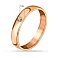 Обручка класична Комфорт з червоного золота з діамантом (арт. К239183) – зображення 4