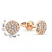 Золоті сережки пусети з фіанітами (арт. 2105885101) – зображення 3