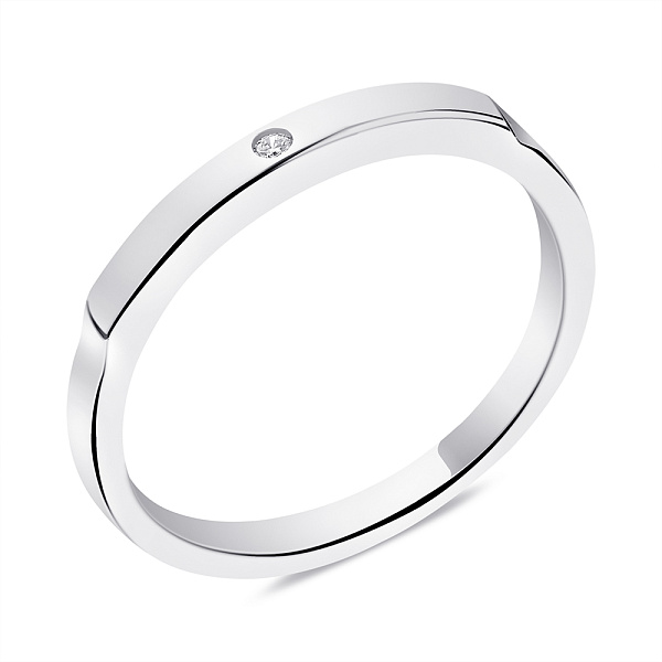 Кольцо из серебра с фианитом (арт. 7501/6377) – изображение 1