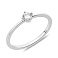 Серебряное кольцо с одним фианитом (арт. 7501/8039) – изображение 1