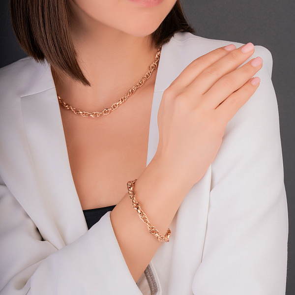 Золотое колье-цепь (арт. 352456) – изображение 9