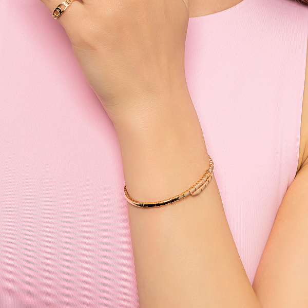 Жорсткий браслет з червоного золота (арт. 326338) – зображення 4