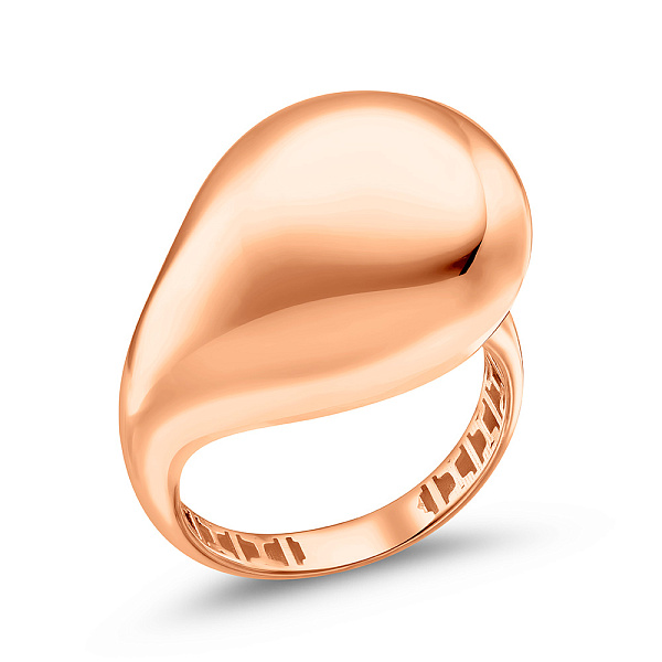 Кольцо из красного золота Капля (арт. 156287) – изображение 1