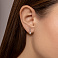 Серьги из белого золота с бриллиантами (арт. С011481030б) – изображение 2