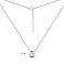 Кольє зі срібла з одним фіанітом (арт. 7507/548/3) – зображення 3