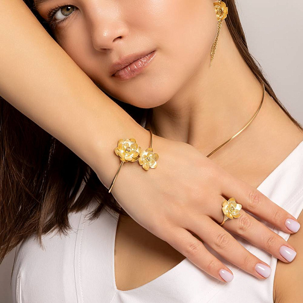 Каблучка Francelli з жовтого золота (арт. 156563ж) – зображення 4