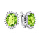 Серебряные серьги с хризолитом (арт. 7502/2192398Хрз) – изображение 1
