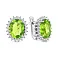 Серебряные серьги с хризолитом (арт. 7502/2192398Хрз) – изображение 1