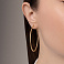 Серьги-кольца из желтого золота (арт. 122001/50ж) – изображение 2