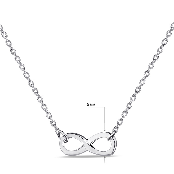 Кольє Нескінченність зі срібла (арт. 7507/1938) – зображення 3