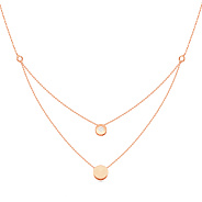 Фото Колье из красного золота с фианитом (арт. 351423)