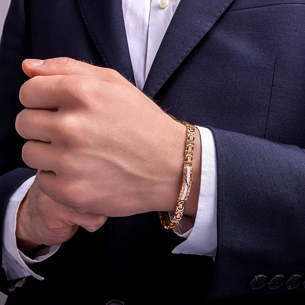 Золотий браслет без каміння (арт. 326801кб) – зображення 2