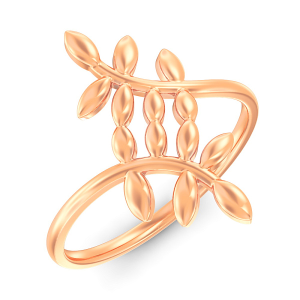 Кольцо из красного золота Ветка (арт. 141326) – изображение 1